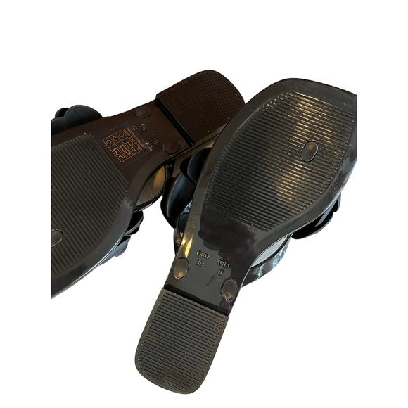 Jeffrey Campbell Fleuris Jelly Flip Flop Flower Detail Black 8 - Picture 5 of 5